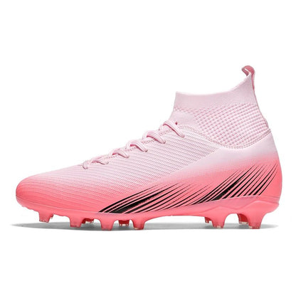 Men Fast Soccer Shoes Professional TF/FG Indoor Futsal Football Field Boot Unisex Society Cleats Long Spikes Sneaker Comfortable