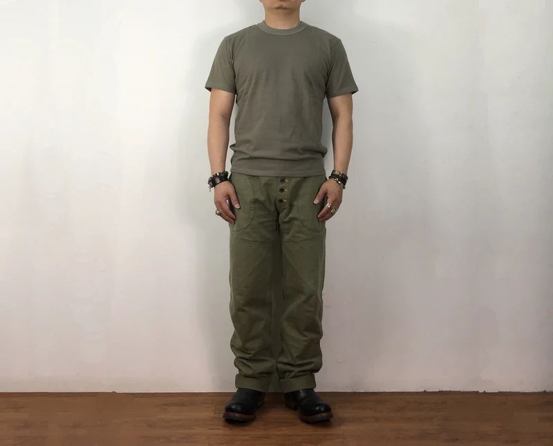 BOB DONG 300gr Basic Tee Shirts Summer Heavyweight Cotton Men's Plain T-Shirts
