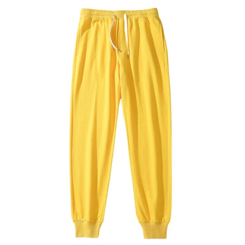 Men 100% Cotton Pants Elastic Gym Sweatpants Casual Jogging Trousers Sport Joggers Fitness Running Pants Man Clothing Streetwear