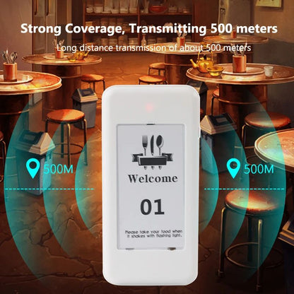 Wireless Restaurant Pagers Calling System 24 Coasters Buzzer Vibrator Bell Receivers For Food Truck Bar Coffee Fast Food Hotel