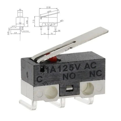 20Pcs 3 Pins Limit Switch SPDT Mouse Button Tact Switch 1A 125V Micro Switch for 3D Printer Parts Mouse Roller