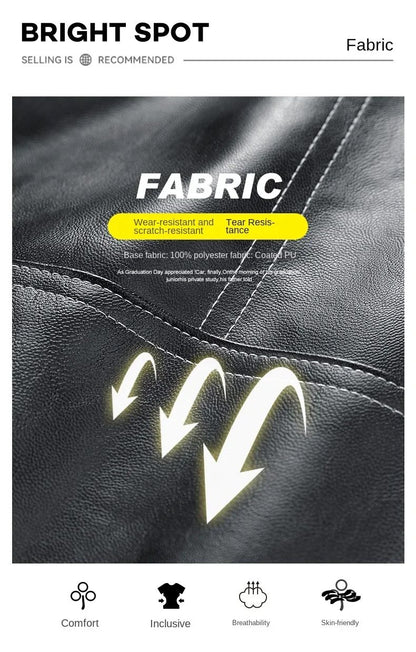 Spring Autumn New Loose Trend Men Couple Jacket Lapel Motorcycle Handsome Coats Europe The United States Trend Leather Jacket