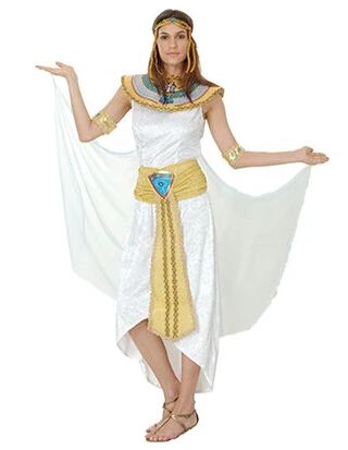 Egypt Nile Pharaoh Cleopatra Costume for Women Men Boys Girls Family Halloween New Year Party Fancy Dress