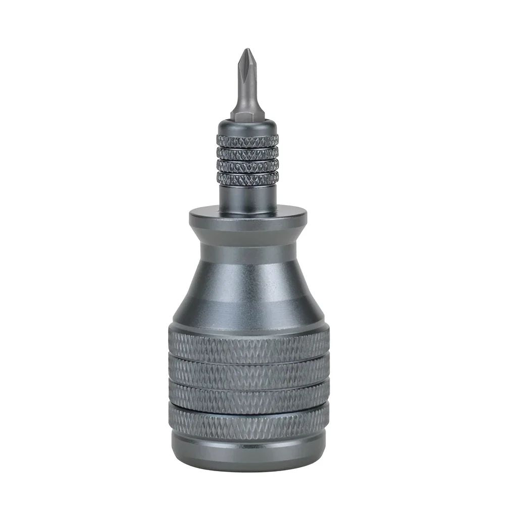 Mini Chave de Fenda Chave Phillips de Titânio 1/4 Polegada Magnética 7 em 1 Bit de Liga de Aço S2 Ferramenta Manual de Reparo EDC