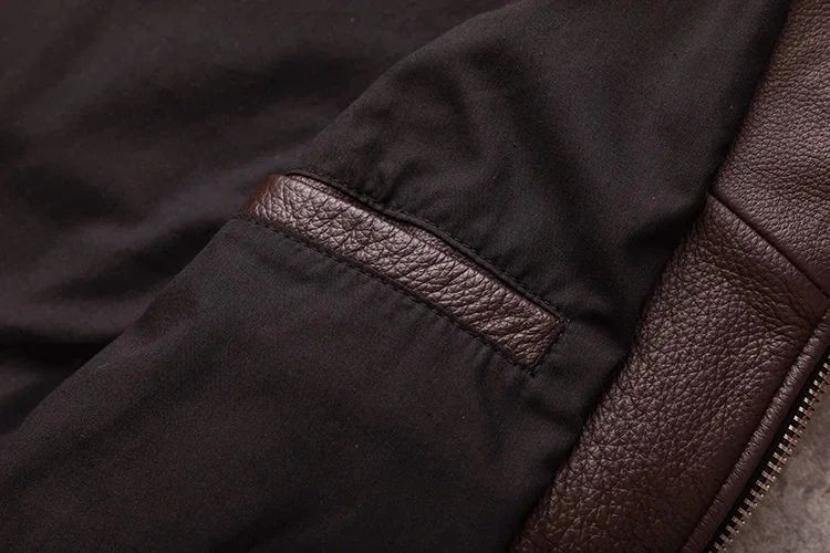 New Casual Real Cowhide Genuine Leather Jacket Men Slim Mens Clothes Spring Autumn Men's Cow Clothing Asian Size 6XL