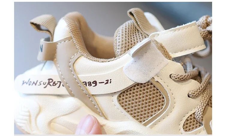 Girl Child Sport Shoe 2024 Spring Mesh Breathable Toddlers School Running Sneakers Fashion Non-slip Kids Boys Basketball Shoes