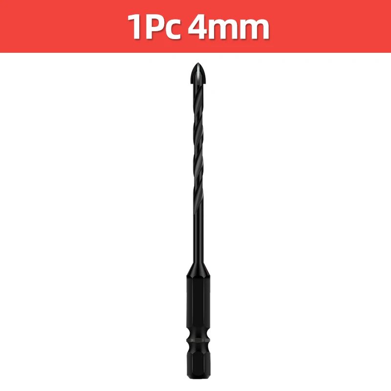 Cross Hex Tile Drill Bit For Glass Concrete Ceramic Tile Hole Opener Tunsten Carbide Hard Alloy Bits Set Tools 3 4 5 6 8 10 12mm