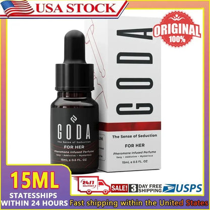15ml Original Long-Lasting Women's Fragrances Jasmine and Rose Vegan Cruelty-Free GODA Pheromones Perfume for Women The