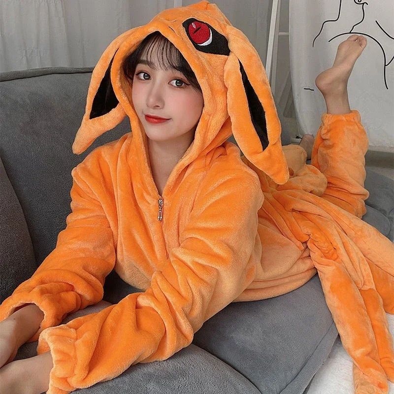 2025Anime Hokage Uzumaki Cosplay Kostuum voor volwassenen, Kurama Kyuubi Kigurumi Unisex Pyjama's, Glutnel Jumpsuit,