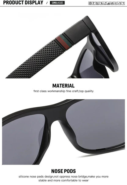 2025 Luxury Brand Polarized Sunglasses Men High-End Outdoor Glasses Fashion Square Driving Eyewear Travel Sun Glasses UV400