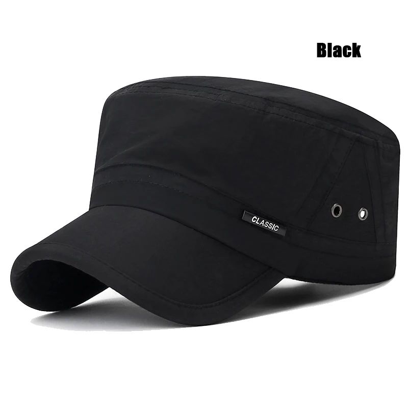 New Mens and Womens Flat Cap Venting Holes On The Military Academy Cadet Caps Fashionable Classic Outdoor Casual Sport Sun Hat