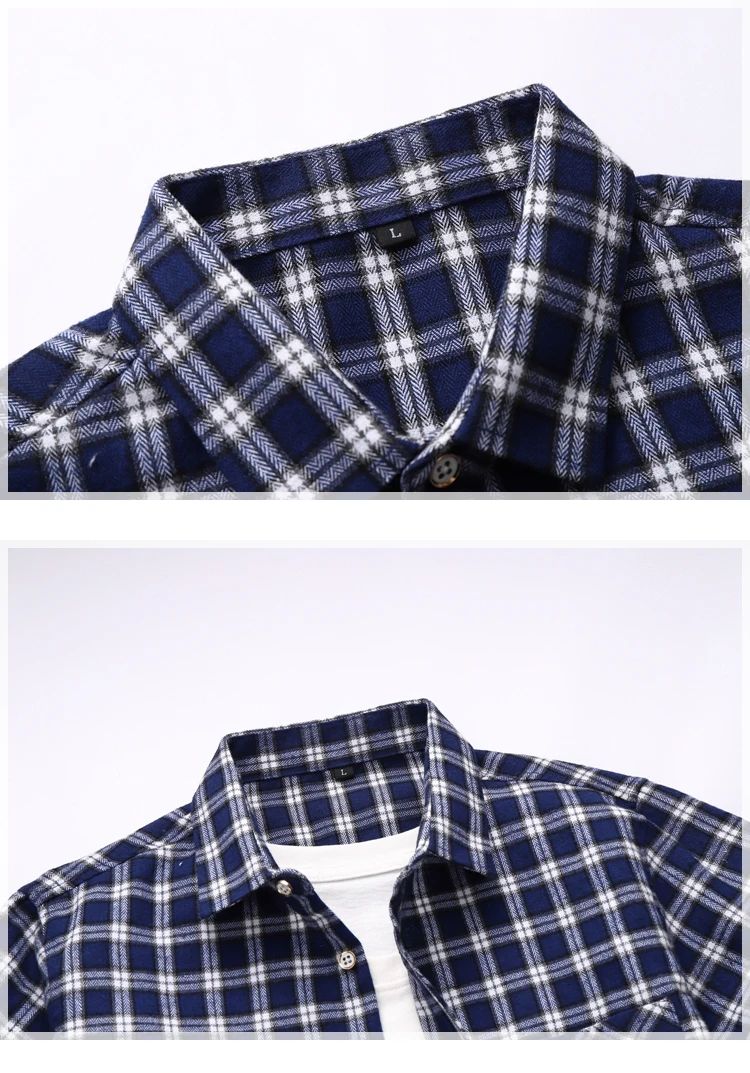 2025 new red summer men's shirts short-sleeved plaid fat big yards youth casual shirt.