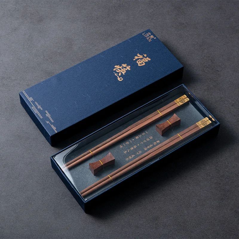 Hashis de Sândalo Vermelho Natural de Alta Qualidade Premium Conjunto de Talheres Utensílios de Mesa Domésticos para Presente Hashis Chineses