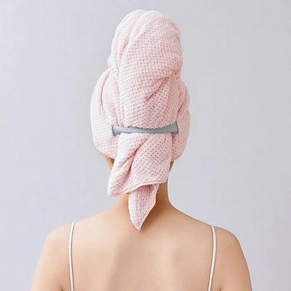 1pc Large Absorbent Hair Towel Microfiber Soft Drying Towel With Stretch For Wet Curly Hair Long Hair Anti-Frizz Drying Quick