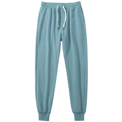 Men 100% Cotton Pants Elastic Gym Sweatpants Casual Jogging Trousers Sport Joggers Fitness Running Pants Man Clothing Streetwear