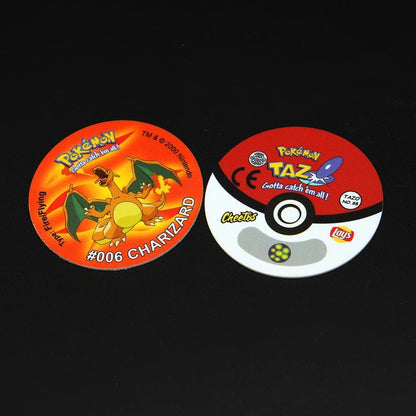 Pokémon Tazos 1/2/3 Geração 160/100/141pçs Card Pogs Pikachu Charizard Treinador Coleção Completa Jogo de Cartas Cheetos Chipitaps Tap