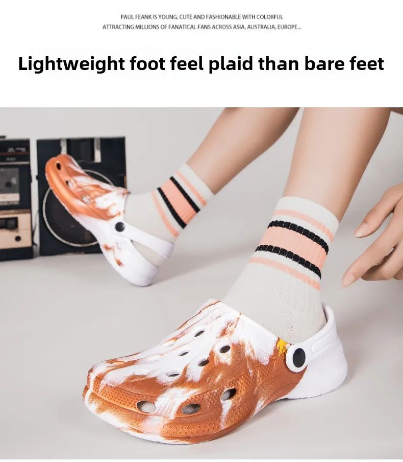 Summer Couple Clog Shoes Fashion Sandals Waterproof Slippers Men Shoes Outdoor Soft Sole Shoes Clogs EVA Beach Home Slipper