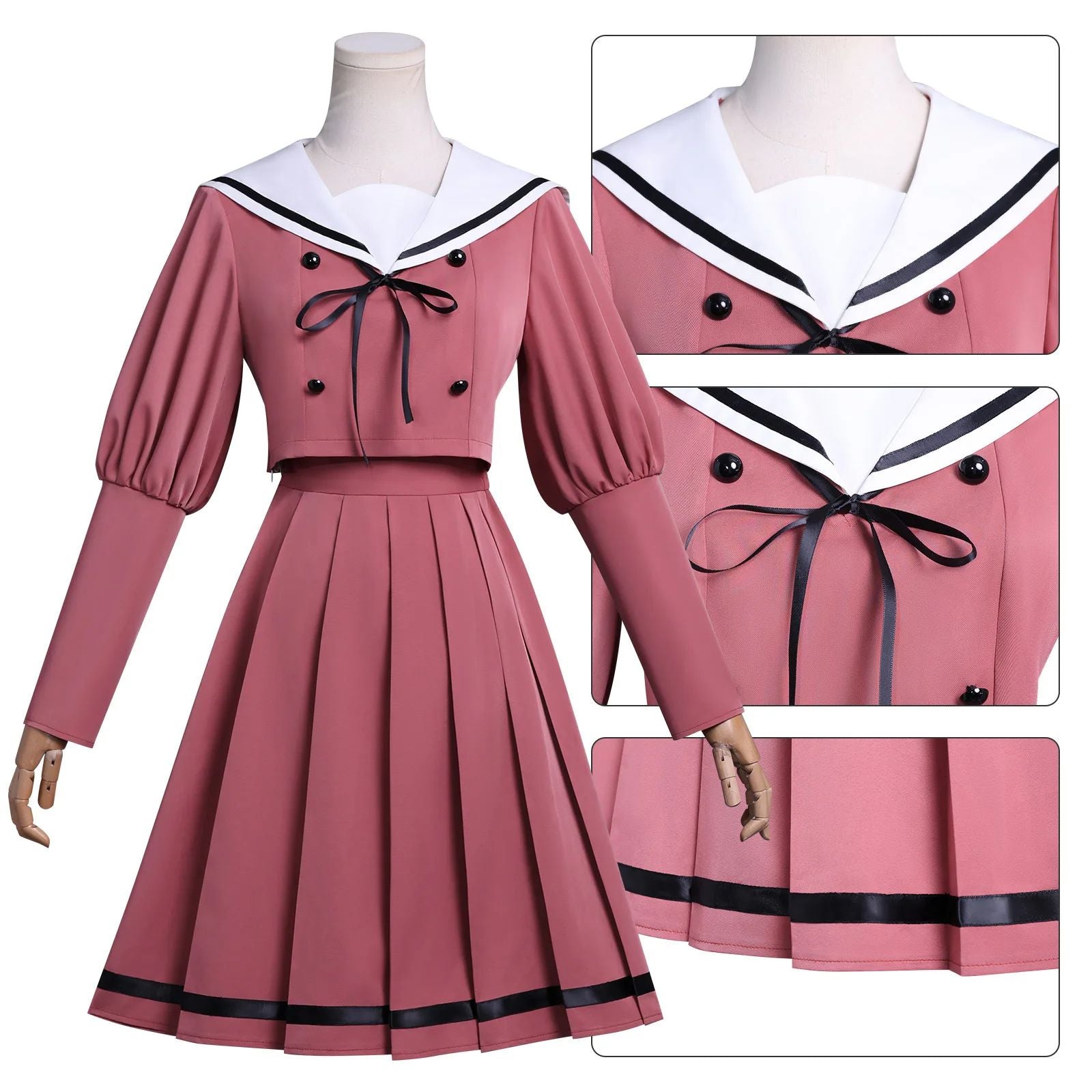 2026Fragrant flowers bloom in a majestic manner, cosplay by Kaoru Ran and Kaoru Kuri, school uniform, daily outfit, and clothing