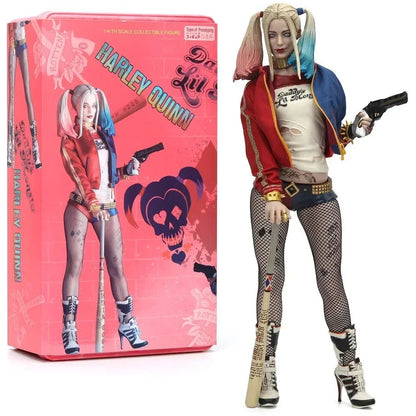 2023 DC Super Heroes Joker Harley Quinn Batman Superman Flash Green Lantern Statue PVC Anime Model Toys for Boys Gifts
