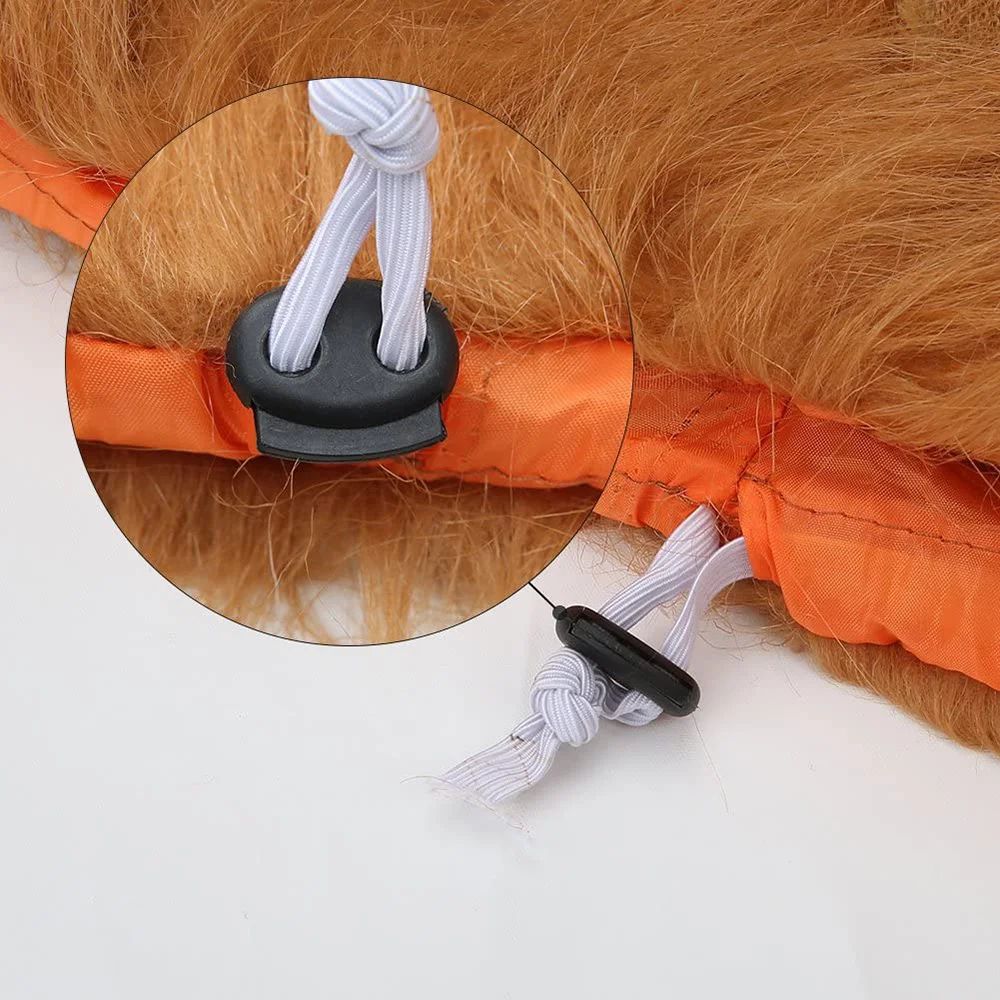Roupa Fofa de Cosplay para Cães, Juba de Leão para Fantasias de Cães, Peruca Realista de Leão para Cães de Médio a Grande Porte com Orelhas, Acessórios para Animais de Estimação