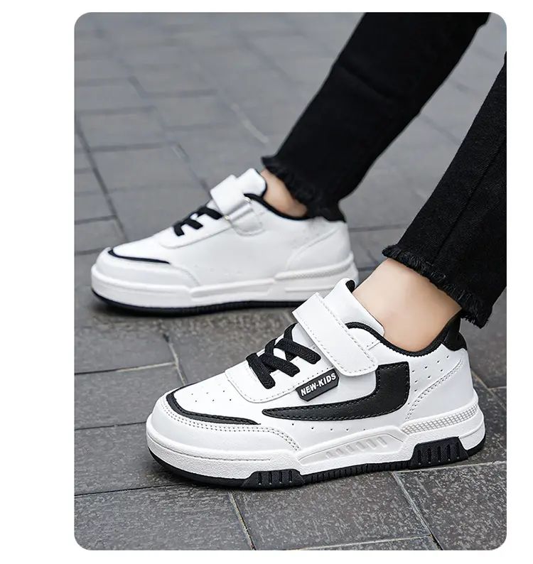 Spring and Autumn Running Sneakers for Kids Non-slip Shoes for Boys Sneakers Leather Kids Tennis Hugh Fashion Mesh Kids Shoes