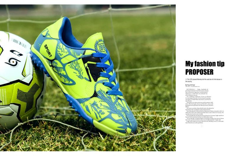 Professional Kids Soccer Shoes Men Original Football Shoes Indoor Society Cleats Football Field Boots TF/AG Fast Match Sneaker
