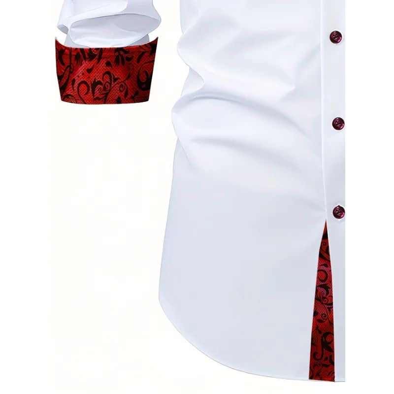 Bolubao Men White Shirt Fashion Brand New Patchwork Long Sleeve Smart Casual Elastic Four Season Male Dress Shirt