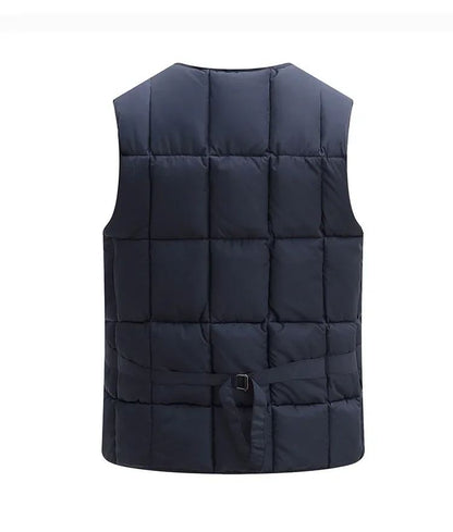 Jaqueta Colete Masculino de Inverno Grosso Quente com Vários Bolsos, Colete de Pesca de Caça, Colete Tático Masculino ao Ar Livre, Casacos Quentes Sem Mangas com Zíper