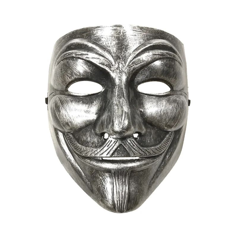 Multi Style V for Vendetta Anonymous Mask Silver V Smile Masks Anime Halloween Cosplay Guy Fawkes Masque Adults Joker Gold Mask