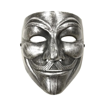 Multi Style V for Vendetta Anonymous Mask Silver V Smile Masks Anime Halloween Cosplay Guy Fawkes Masque Adults Joker Gold Mask