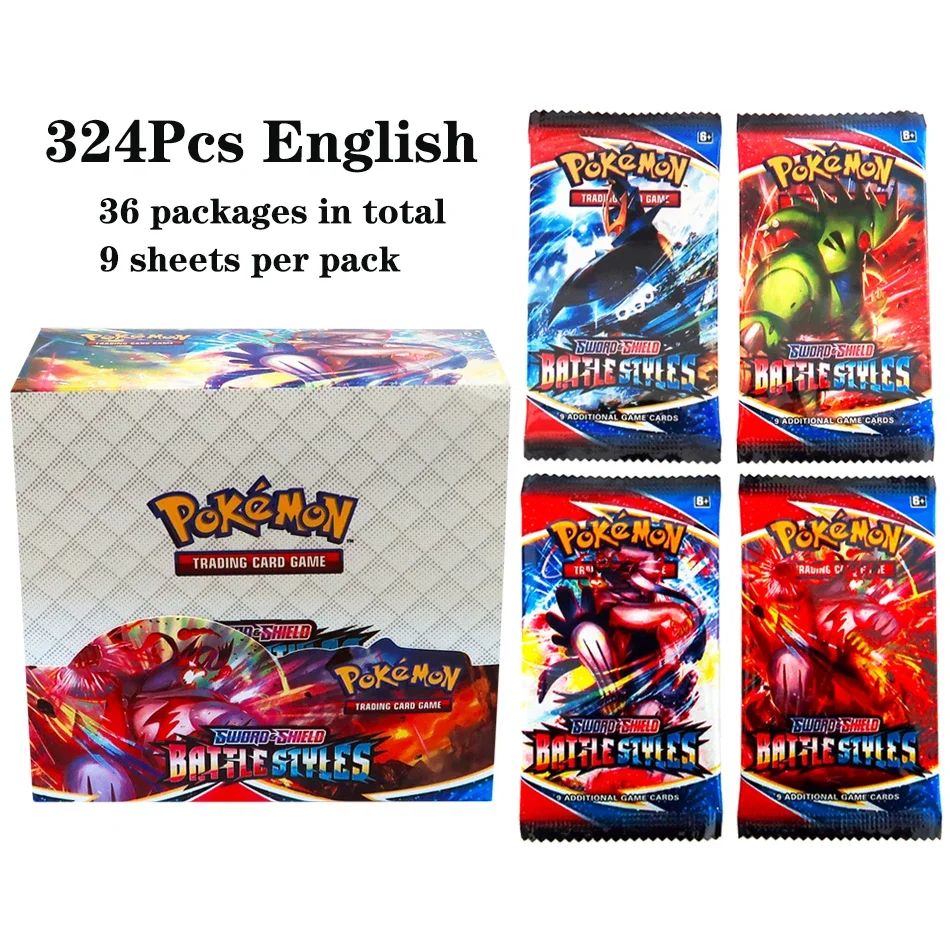 324 pçs/caixa Pokémon TCG: Sol e Lua, Escuridão Incendiada, 36 Pacotes, Caixa de Booster, Jogo de Cartas Pokémon, Brinquedos Colecionáveis, Jogo de Tabuleiro Prismático