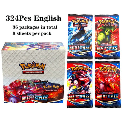324 pçs/caixa Pokémon TCG: Sol e Lua, Escuridão Incendiada, 36 Pacotes, Caixa de Booster, Jogo de Cartas Pokémon, Brinquedos Colecionáveis, Jogo de Tabuleiro Prismático