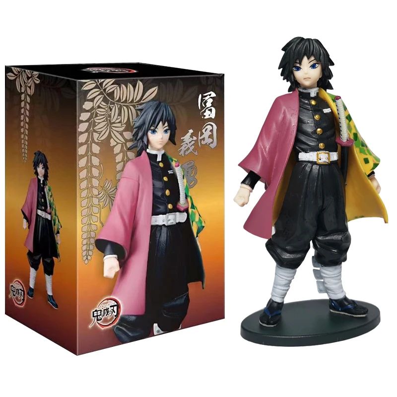 Boneco de Anime Demon Slayer Kimetsu No Yaiba Tanjiro Nezuko Zenitsu Figurine Inosuke Guerreiro Bonecos de Ação Colecionáveis Brinquedo Modelo