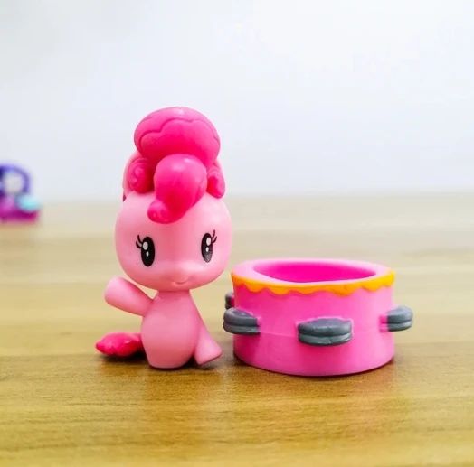 Hasbro Q-Version My Little Pony Twilight Sparkle Pinkie Pie Rainbow Dash Fluttershy Boneco de Ação Presentes Brinquedo Modelo Colecionável