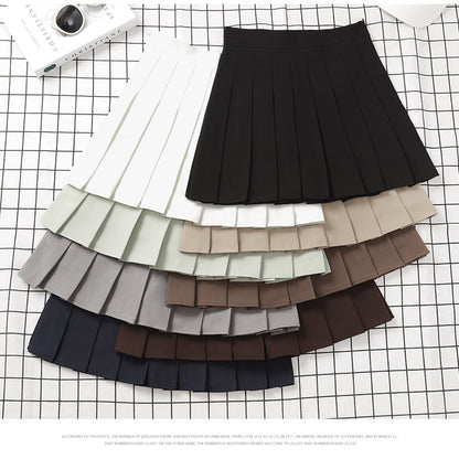 Brown Skirt Ladies 2022 Summer Clothes Women's High Waist Harajuku Korean Style