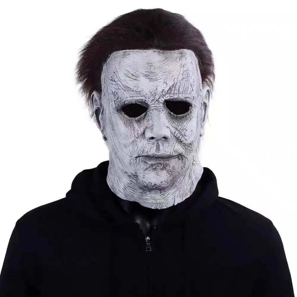 2026 Masque d'Halloween en Latex Unisexe Michael Myers Moordenaar, Accessoire de Cosplay