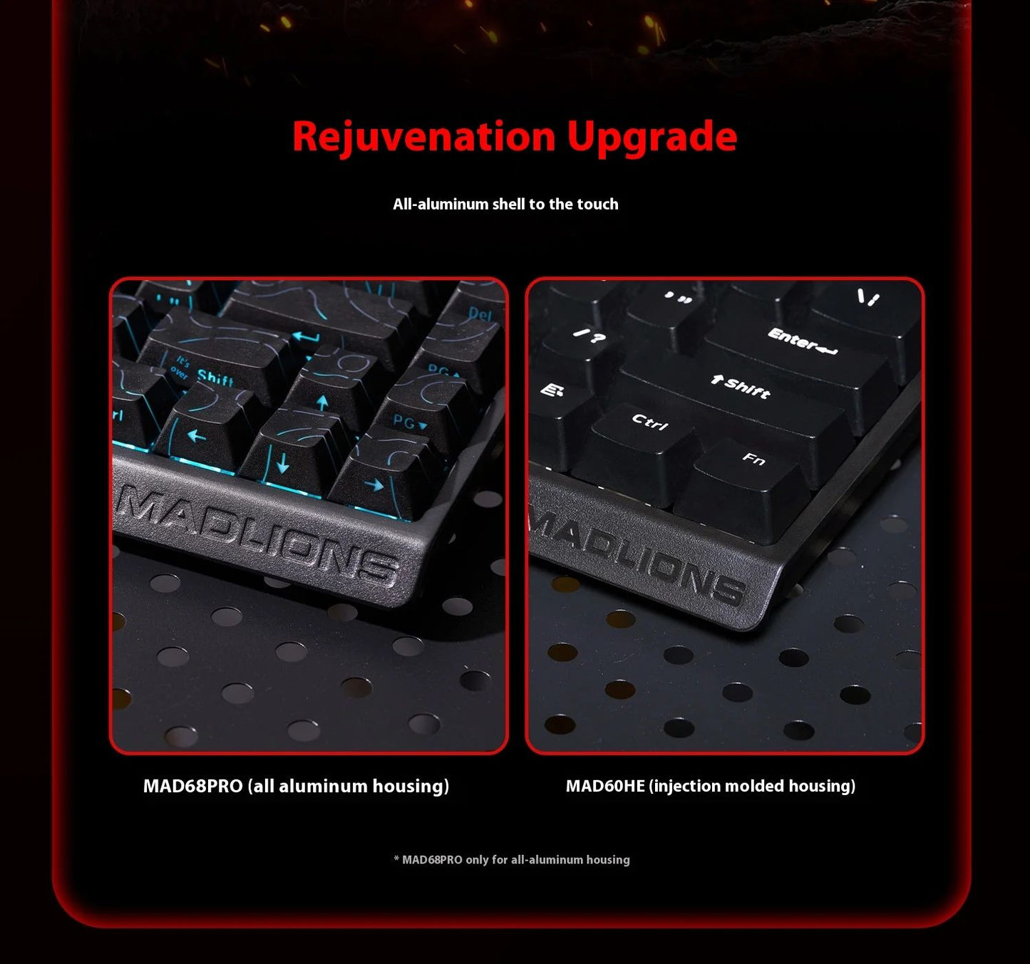 Hot Sale MADLIONS MAD60HE Magnetic Switch Keyboard Mechanical Keyboard 8000Hz 0.01mmRT Wired Custom Valorant Gaming Keyboard