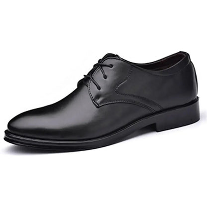 Men's Classic Matte Upper Oxfords Business Formal Lace Up Leather Lace Up Dress Shoes for Men
