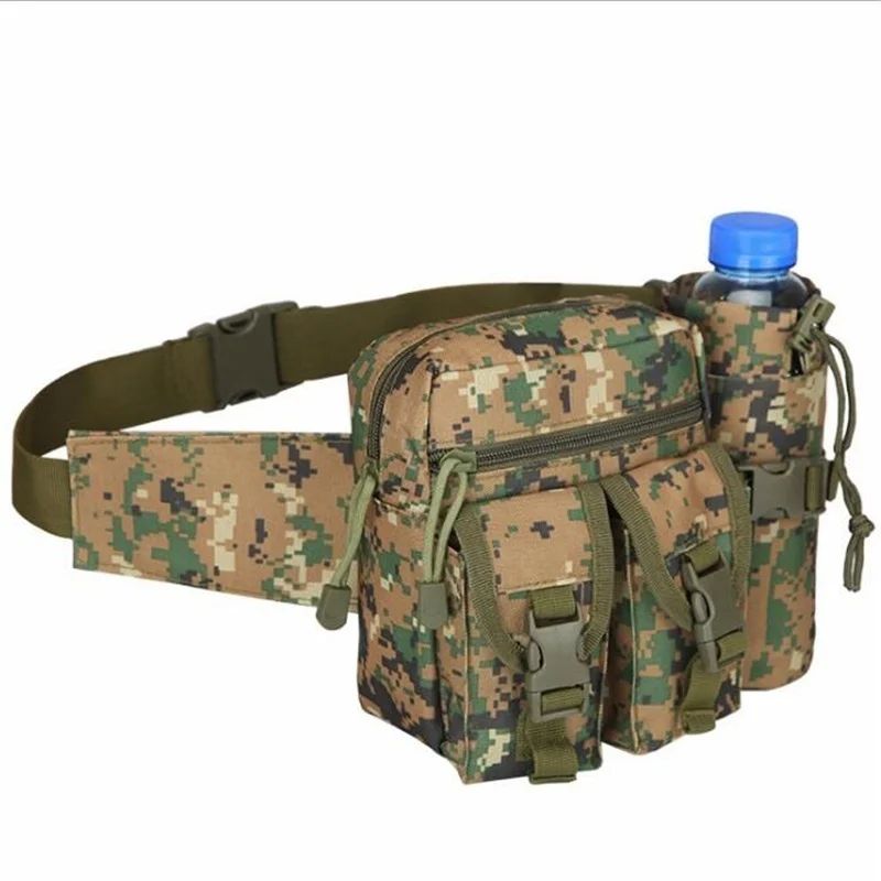 Men's Tactical Casual Fanny Waterproof Pouch Waist Bag Packs Outdoor Military Bag