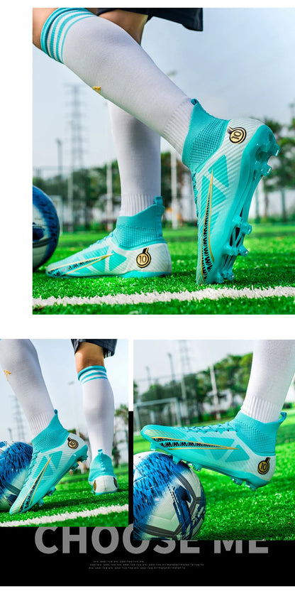 Quality Football Shoes for Boys Soccer Shoes Men Soccer Cleats Free Shipping Football Boots Unisex Outdoor Ultralight Sneakers