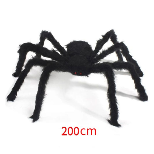 30cm/50cm/90cm/150cm/200cm Extra Large Plush Black Spider Outdoor Home Bar Party Haunted House Horror Props Halloween Decoration