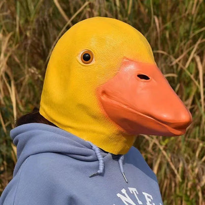 Funny Animal Latex Party Masks Dog Donkey Duck Horse Headgear Halloween Props Cosplay Mask for Adults Masquerade Mask