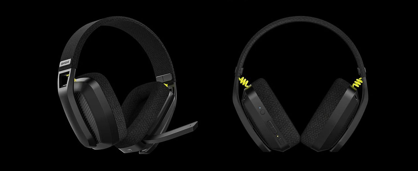BINNUNE BW06 2.4GHz Wireless Gaming Headset with Mic for PS5 PS4 PC Mac Playstation Bluetooth Gaming Headset with Microphone