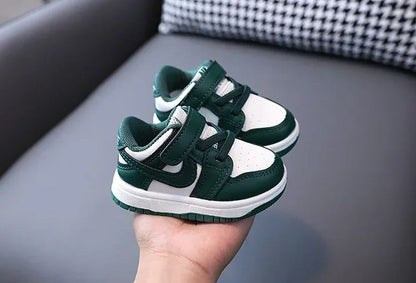2025 New Toddler Baby Kids Fashion Design Walking Shoes Sneakers White Non-slip Casual Shoes Boys Breathable Outdoor Board Shoes
