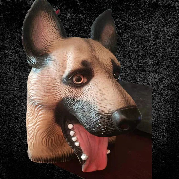 Funny Animal Latex Party Masks Dog Donkey Duck Horse Headgear Halloween Props Cosplay Mask for Adults Masquerade Mask
