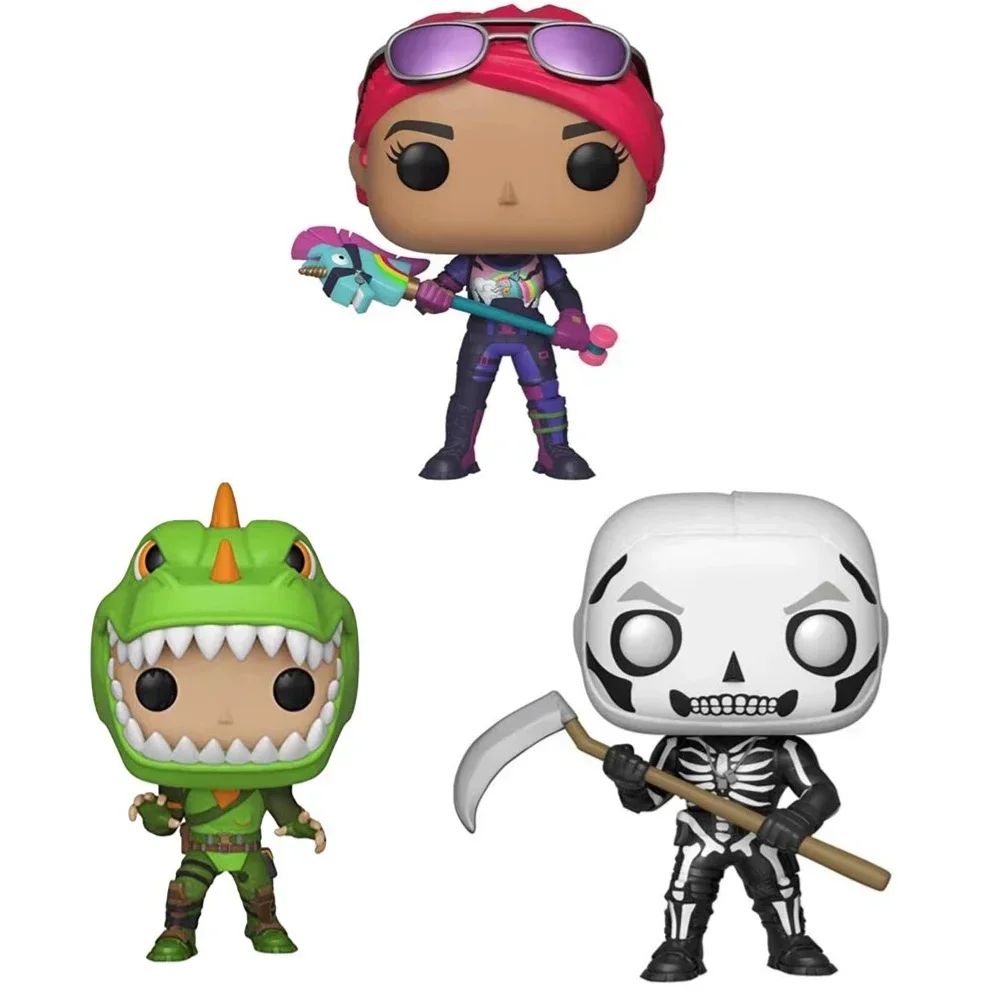 Fortnite Funkostyle A Coleção de Bonecos de Vinil de Ação da Fortress Night Skull Bright Bomber REX para Crianças Presente de Natal