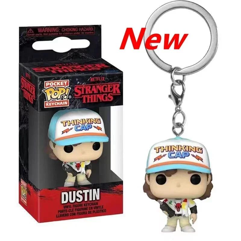 Chaveiro Funko de bolso ELEVEN demogorgon DUSTIN Barb steve Chaveiro Bonecos Colecionáveis ​​de Figuras de Ação Brinquedos para crianças Presentes