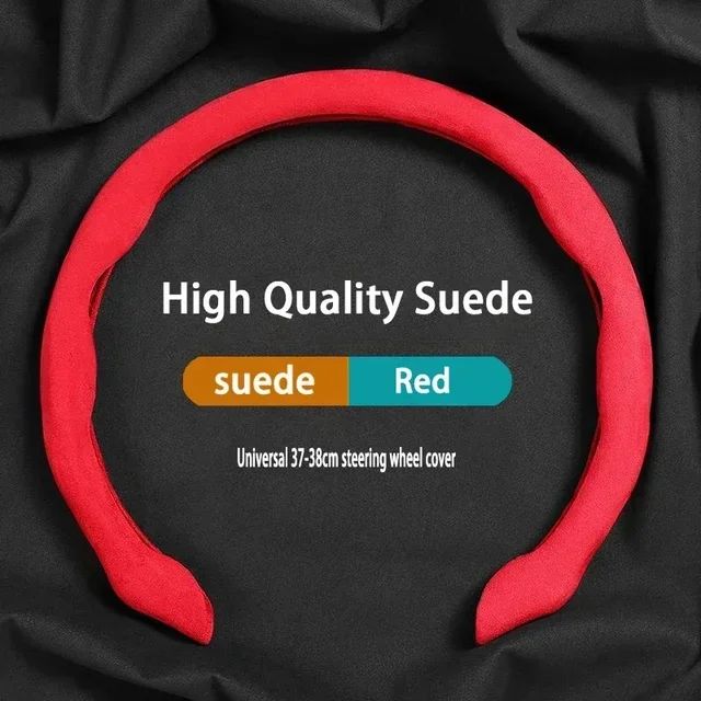 Car Suede Steering Wheel Cover Breathable For Haval H6 Jolion Dargo Chulian M6 H9 H4 H2 H3 H7 H8 F7 F7X C50 2022