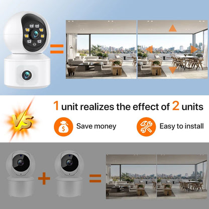 ICSEE 4K 8MP Dual Lens 2K 4MP Wifi IP PTZ Dome Indoor Auto-Tracking Two Way Audio Security Surveillance Color Night Vision FHD