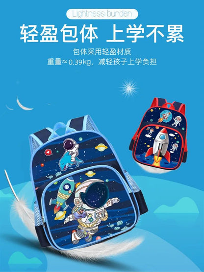 Mochilas escolares infantis de jardim de infância proteção da coluna e redução de carga mochilas para meninos e meninas mochila leve estampada